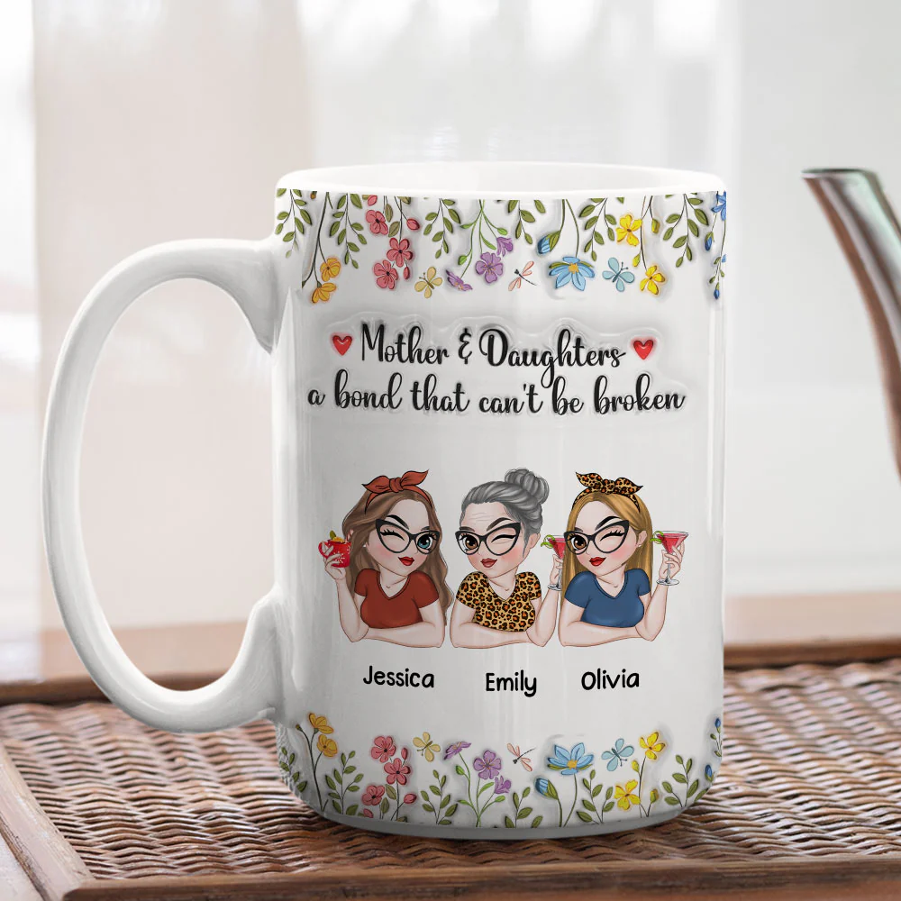 Mom You Are Loved Every Day - Personalized Custom 3D Inflated Effect Mug - Image 6