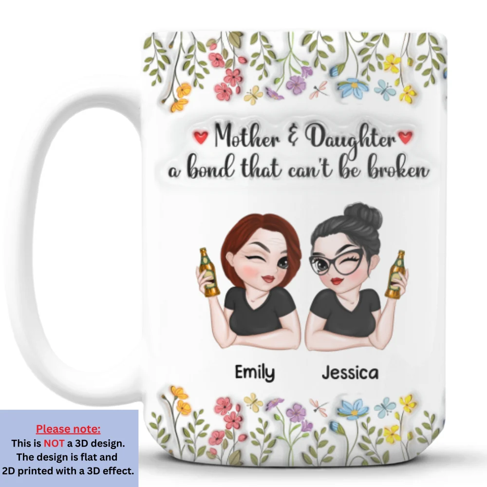 Mom You Are Loved Every Day - Personalized Custom 3D Inflated Effect Mug - Image 8