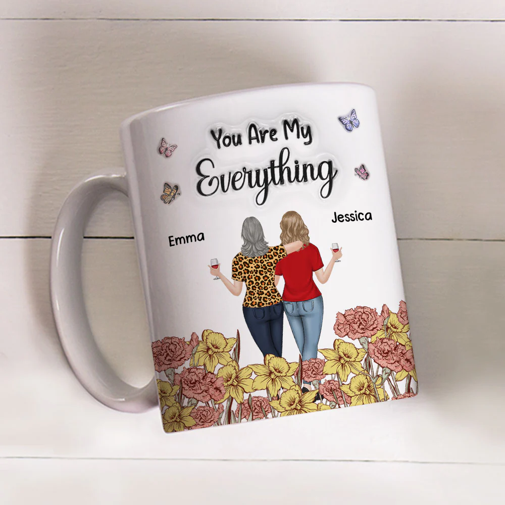 Mom You Are My Everything - Personalized Custom 3D Inflated Effect Mug - Image 2