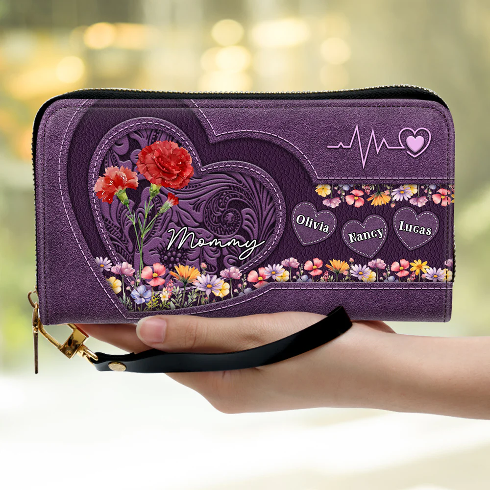 Mom You Are My Everything - Personalized Custom Leather Wallet - Image 2