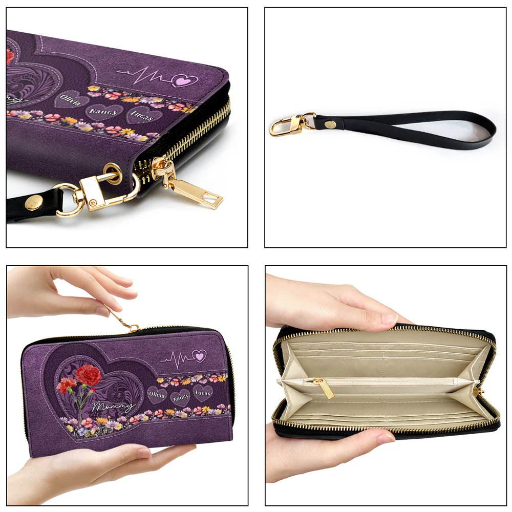 Mom You Are My Everything - Personalized Custom Leather Wallet - Image 4