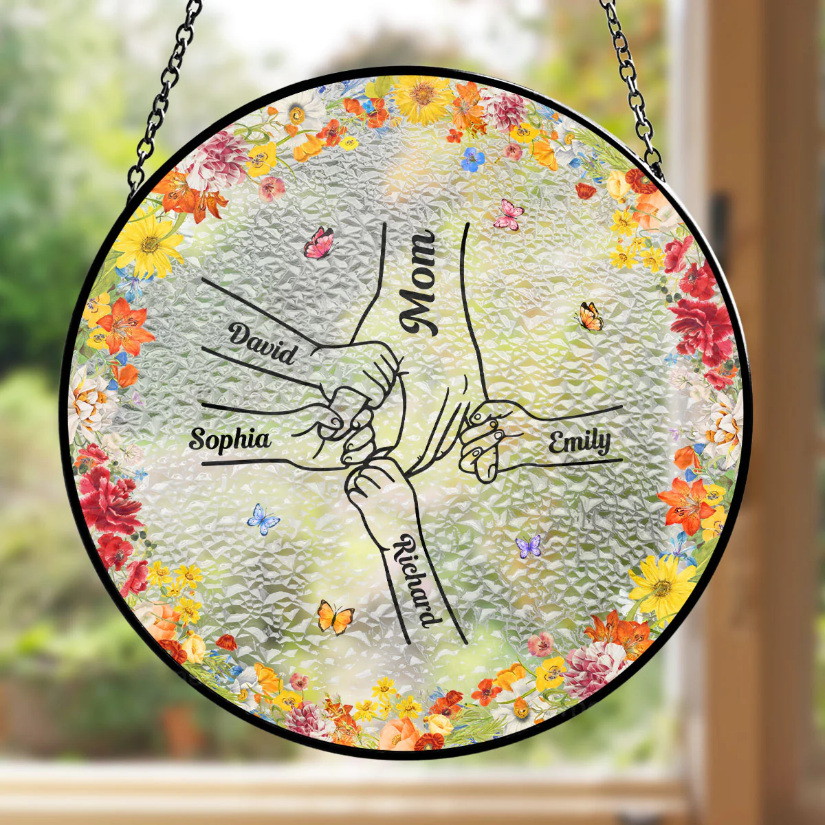 Mom You Are My Everything - Personalized Custom Window Hanging Suncatcher
