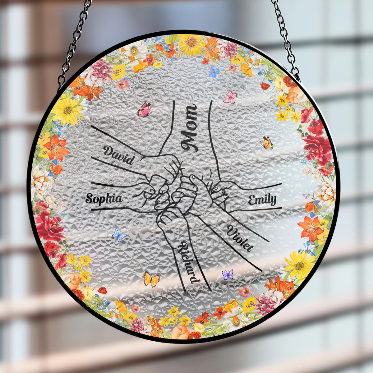 Mom You Are My Everything - Personalized Custom Window Hanging Suncatcher - Image 2