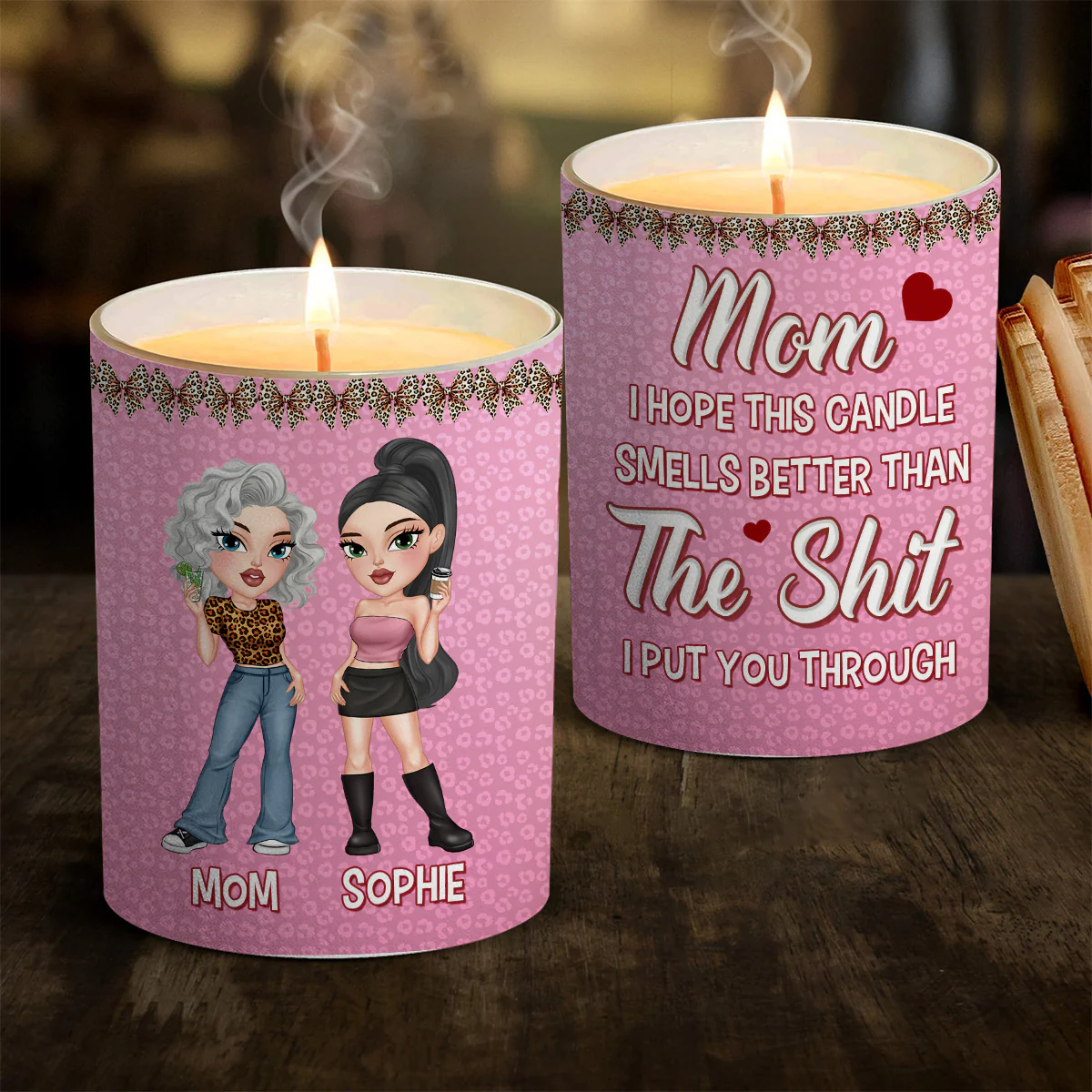 Mom You Deserve This - Personalized Custom Candle - Image 3