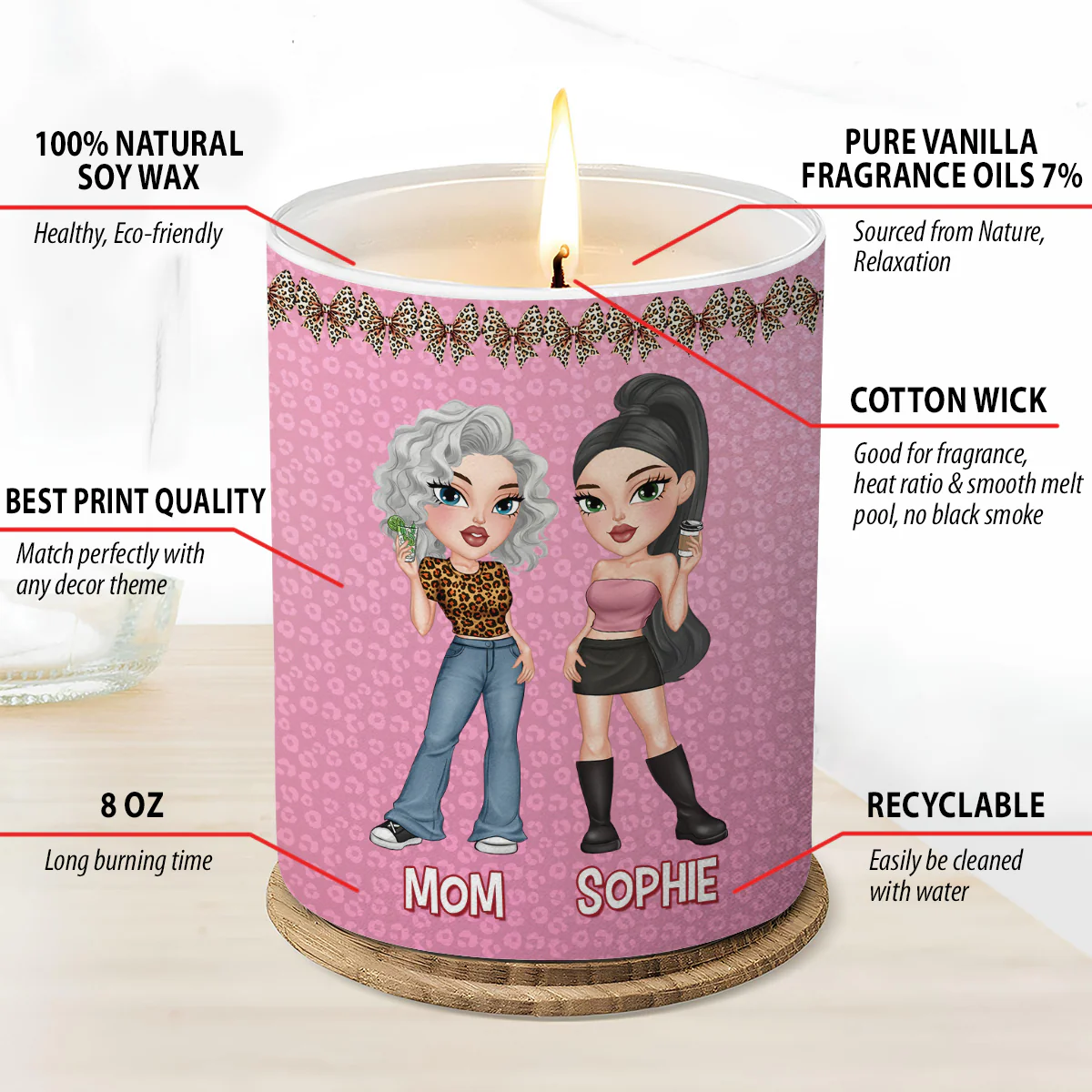 Mom You Deserve This - Personalized Custom Candle - Image 7