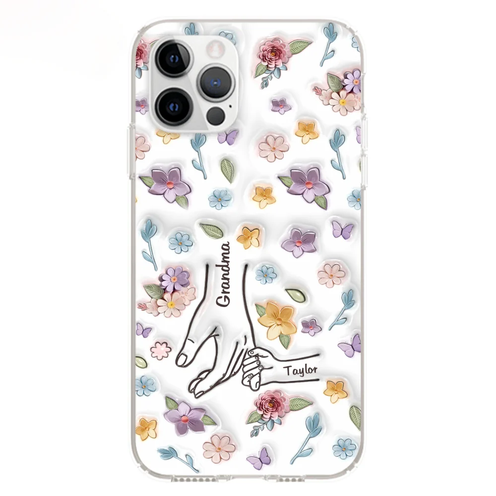 Mom You Hold My Hand Also My Heart - Personalized Custom 3D Inflated Effect Phone Case - Image 12