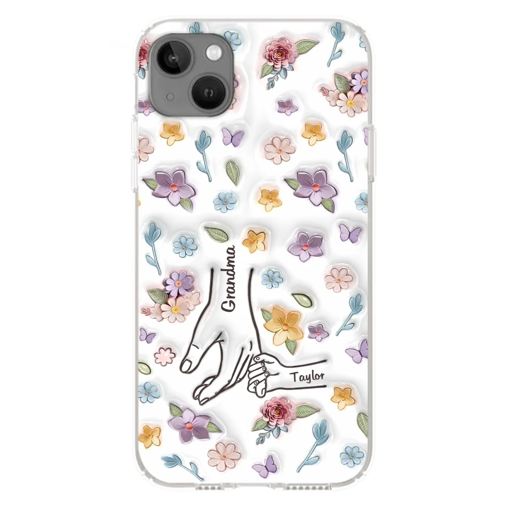 Mom You Hold My Hand Also My Heart - Personalized Custom 3D Inflated Effect Phone Case - Image 14