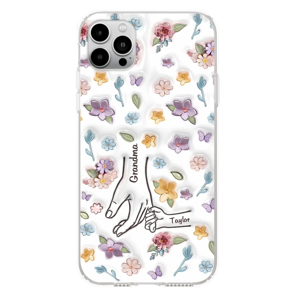 Mom You Hold My Hand Also My Heart - Personalized Custom 3D Inflated Effect Phone Case - Image 16