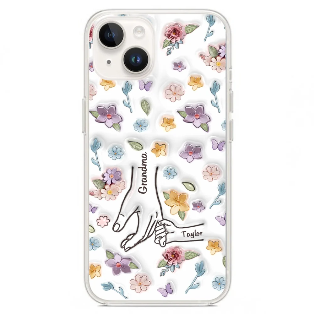 Mom You Hold My Hand Also My Heart - Personalized Custom 3D Inflated Effect Phone Case - Image 18