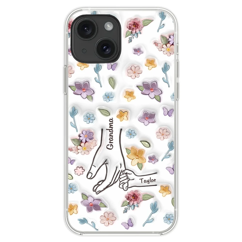 Mom You Hold My Hand Also My Heart - Personalized Custom 3D Inflated Effect Phone Case - Image 21