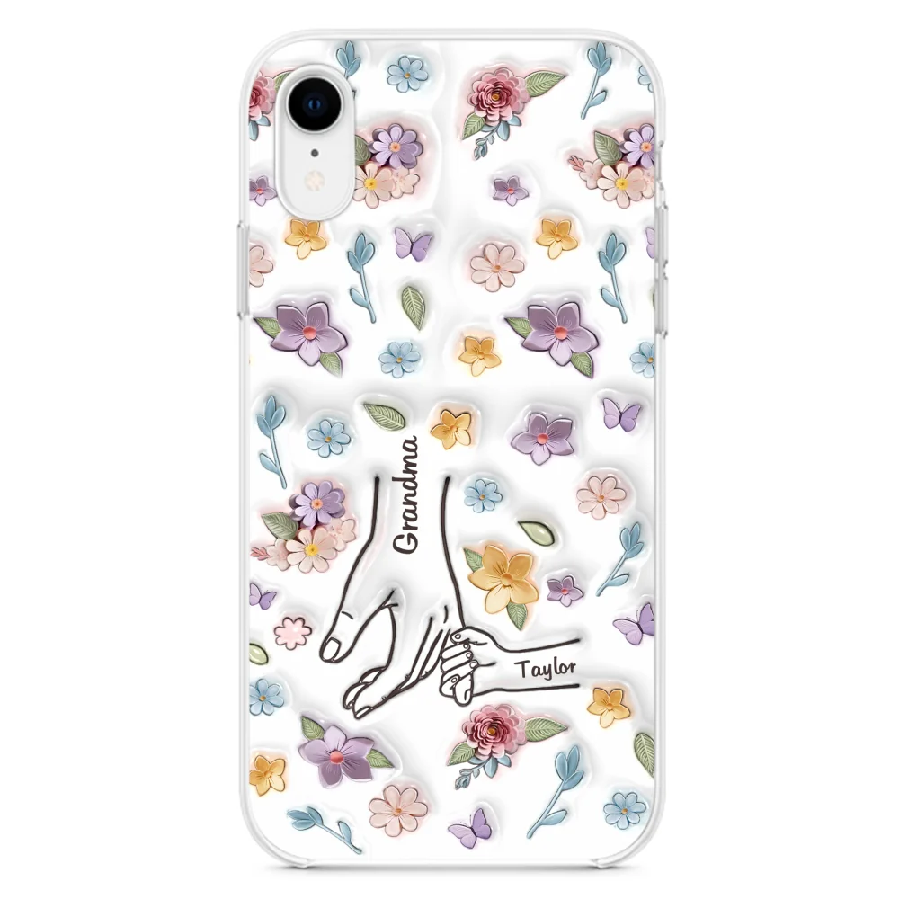 Mom You Hold My Hand Also My Heart - Personalized Custom 3D Inflated Effect Phone Case - Image 23