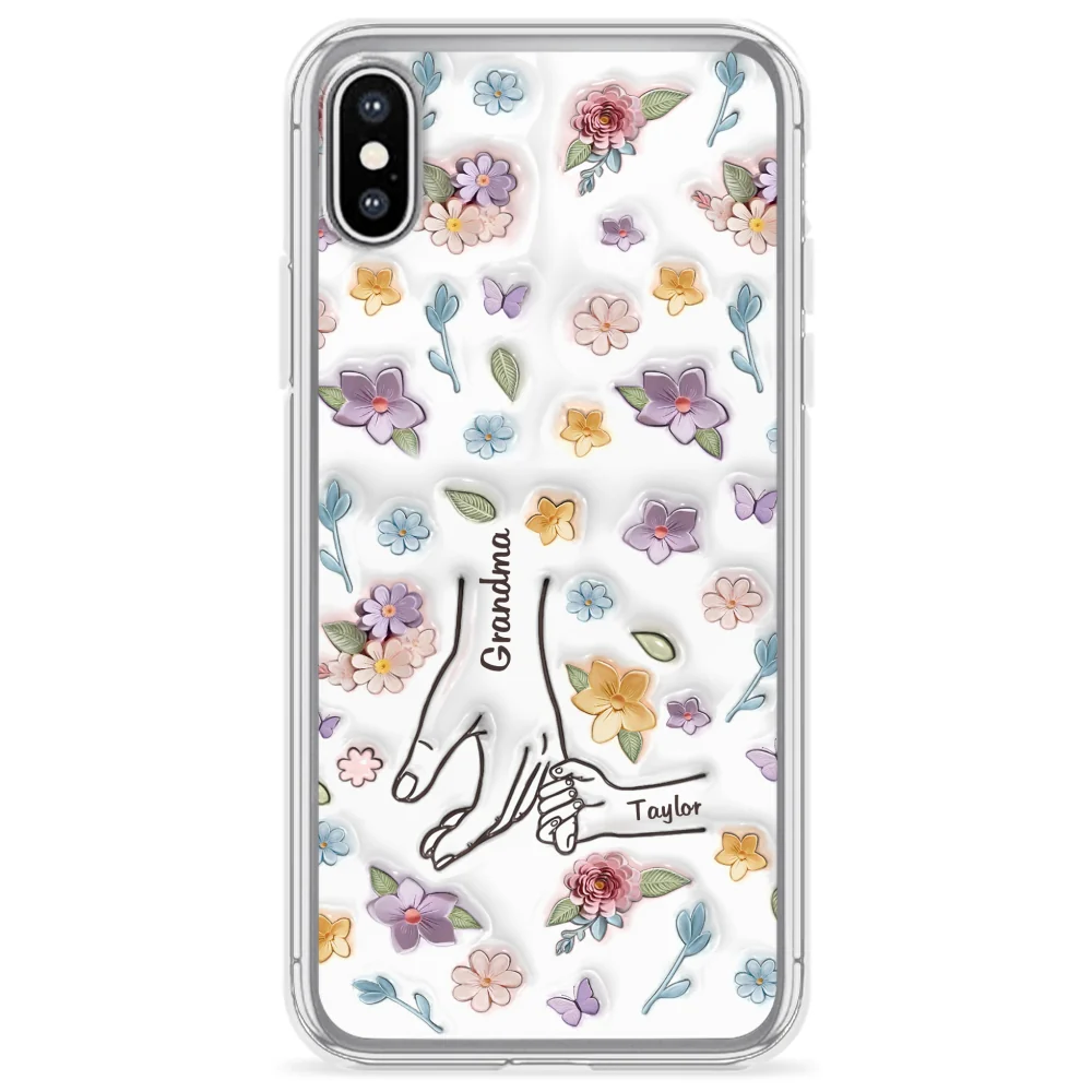 Mom You Hold My Hand Also My Heart - Personalized Custom 3D Inflated Effect Phone Case - Image 25