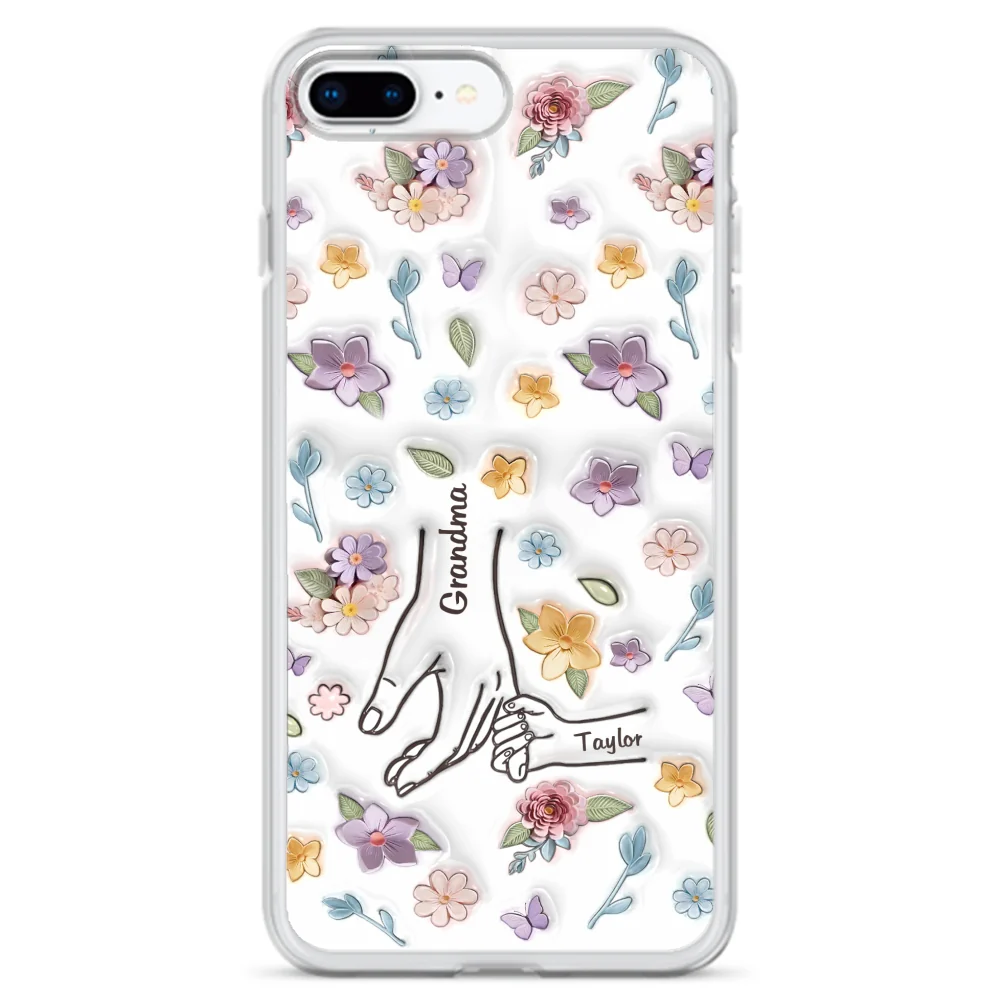 Mom You Hold My Hand Also My Heart - Personalized Custom 3D Inflated Effect Phone Case - Image 7