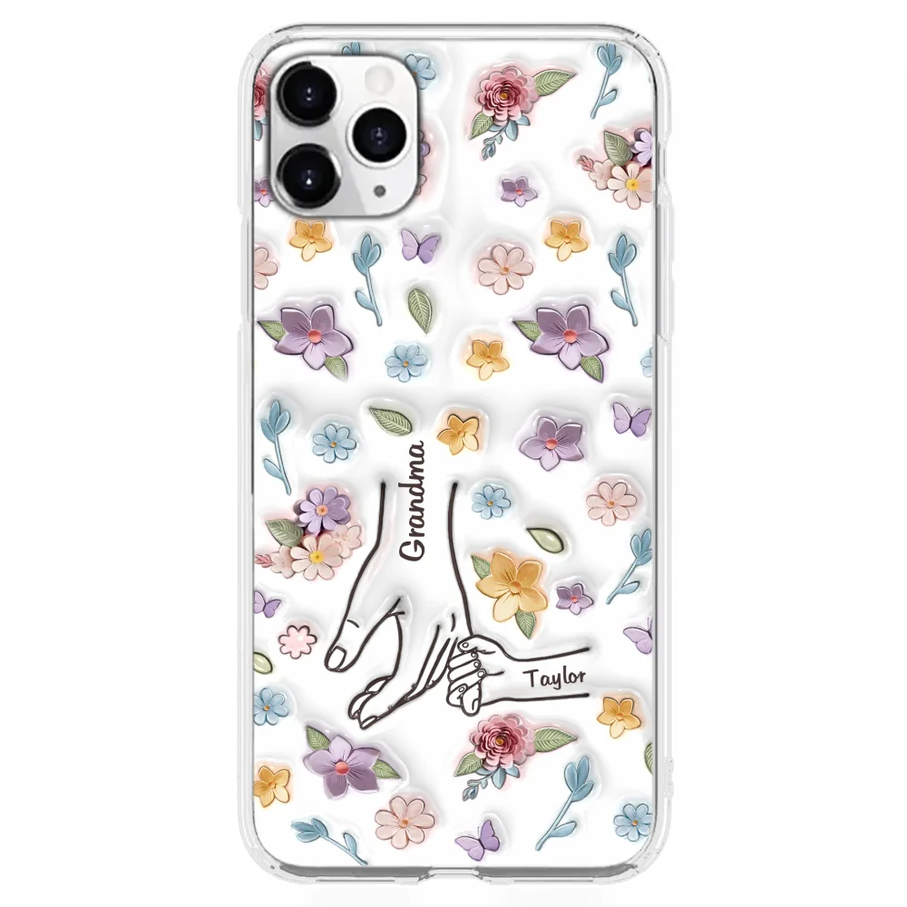 Mom You Hold My Hand Also My Heart - Personalized Custom 3D Inflated Effect Phone Case - Image 9