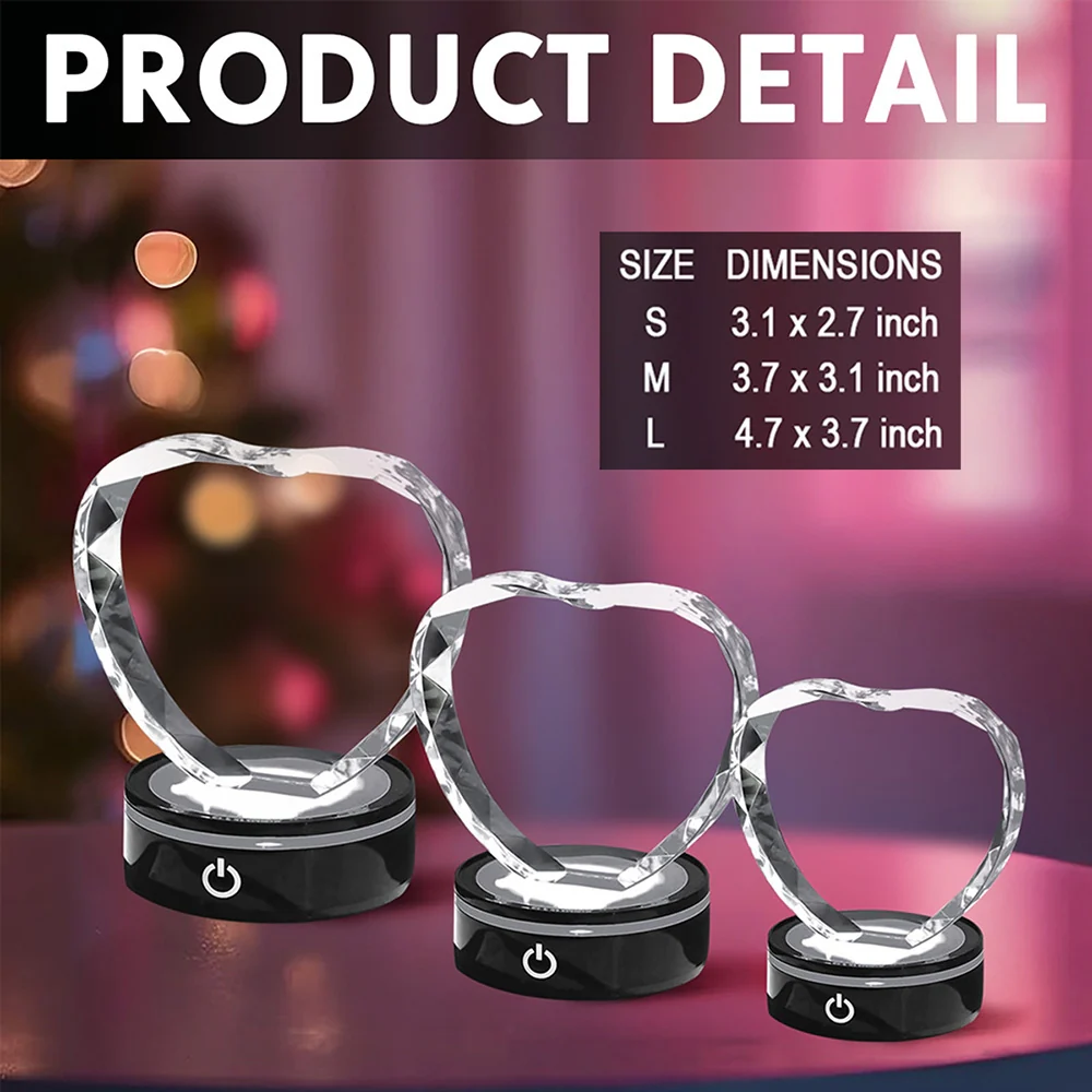 Mommy And Children - Personalized Custom Crystal Led Light - Image 7
