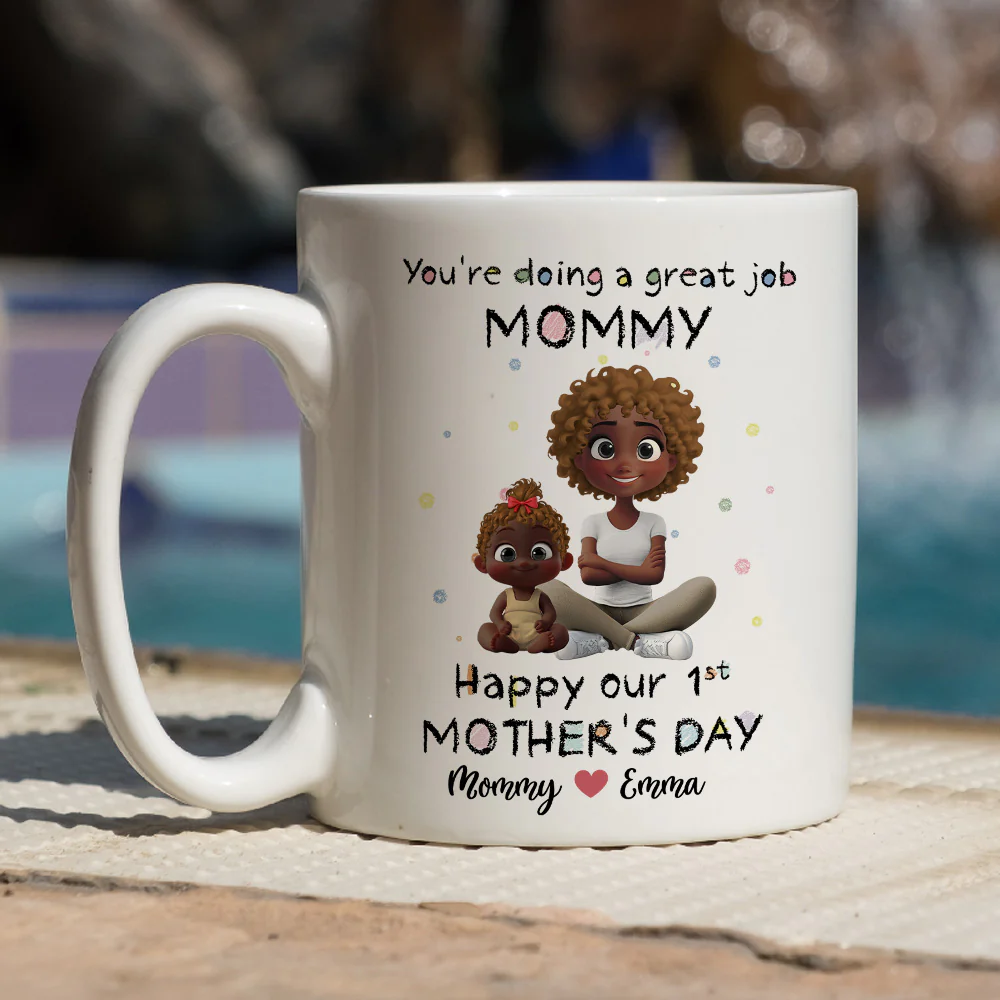 Mommy And Kid - Personalized Custom Coffee Mug - Image 7