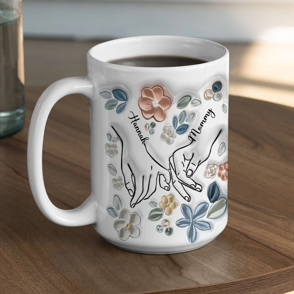 Mommy & Daughter - Personalized Custom 3D Inflated Effect Mug - Image 4