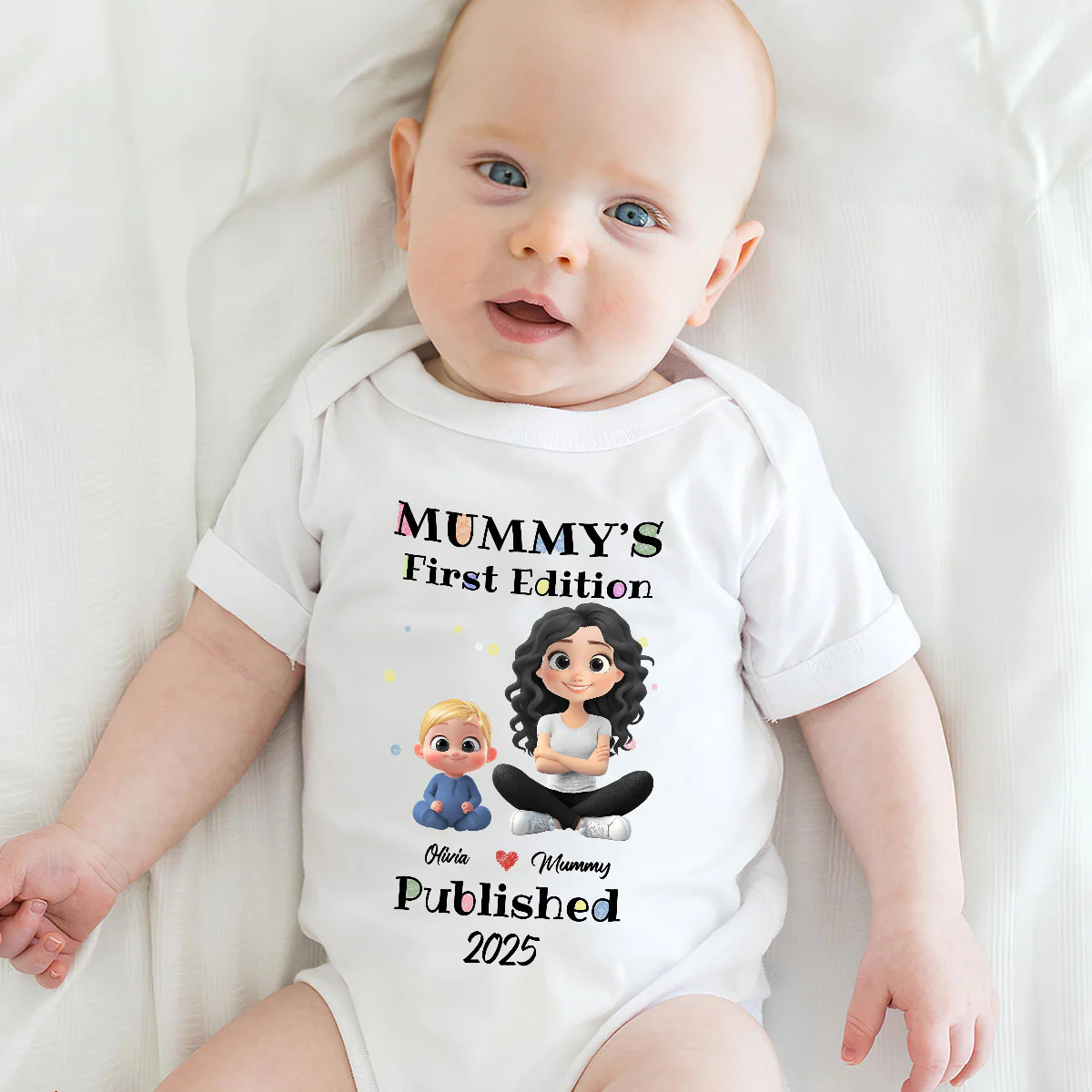 Mommy First Baby Edition - Personalized Custom Baby Onesie - Image 4