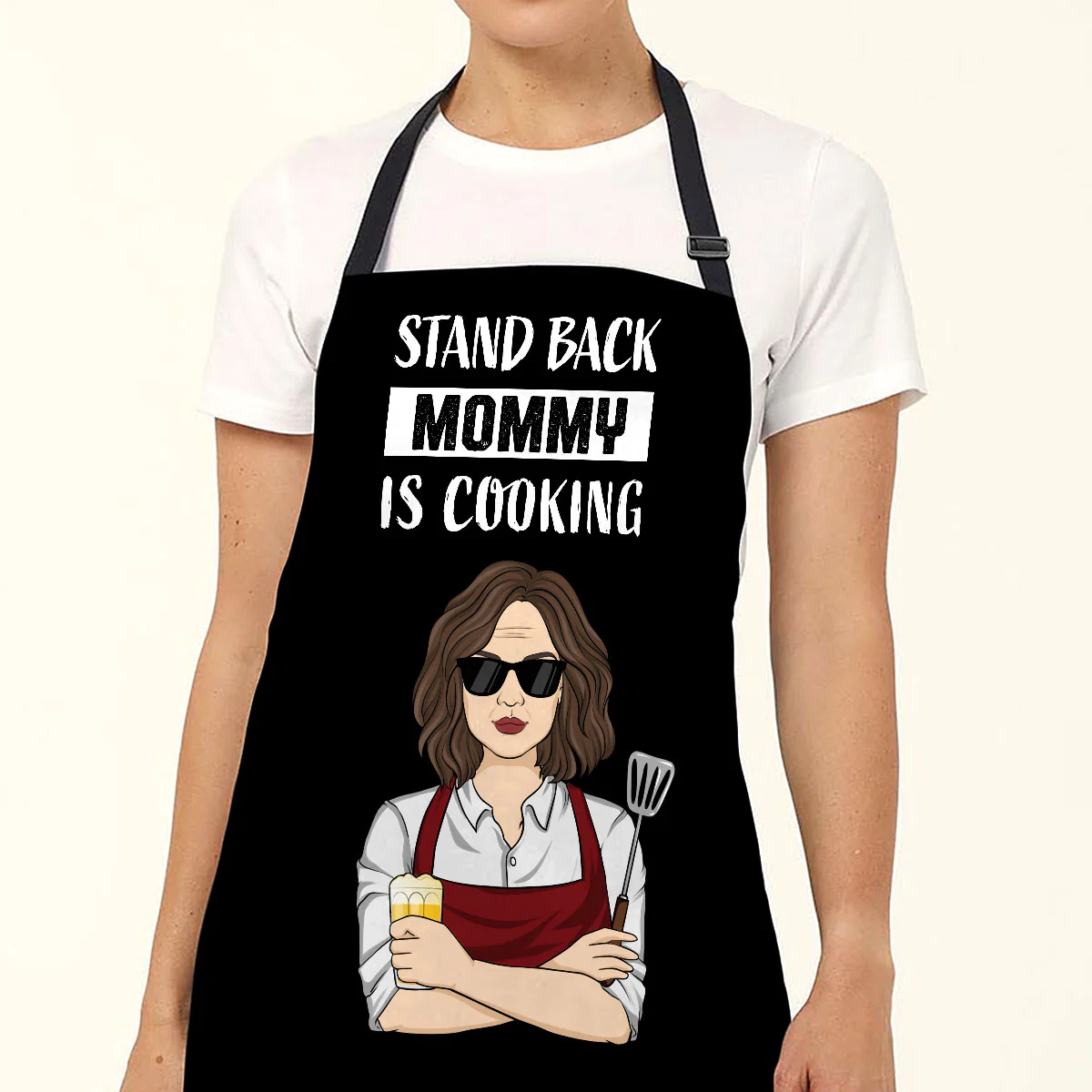 Mommy Is Cooking Step Away - Personalized Custom Apron - Image 2