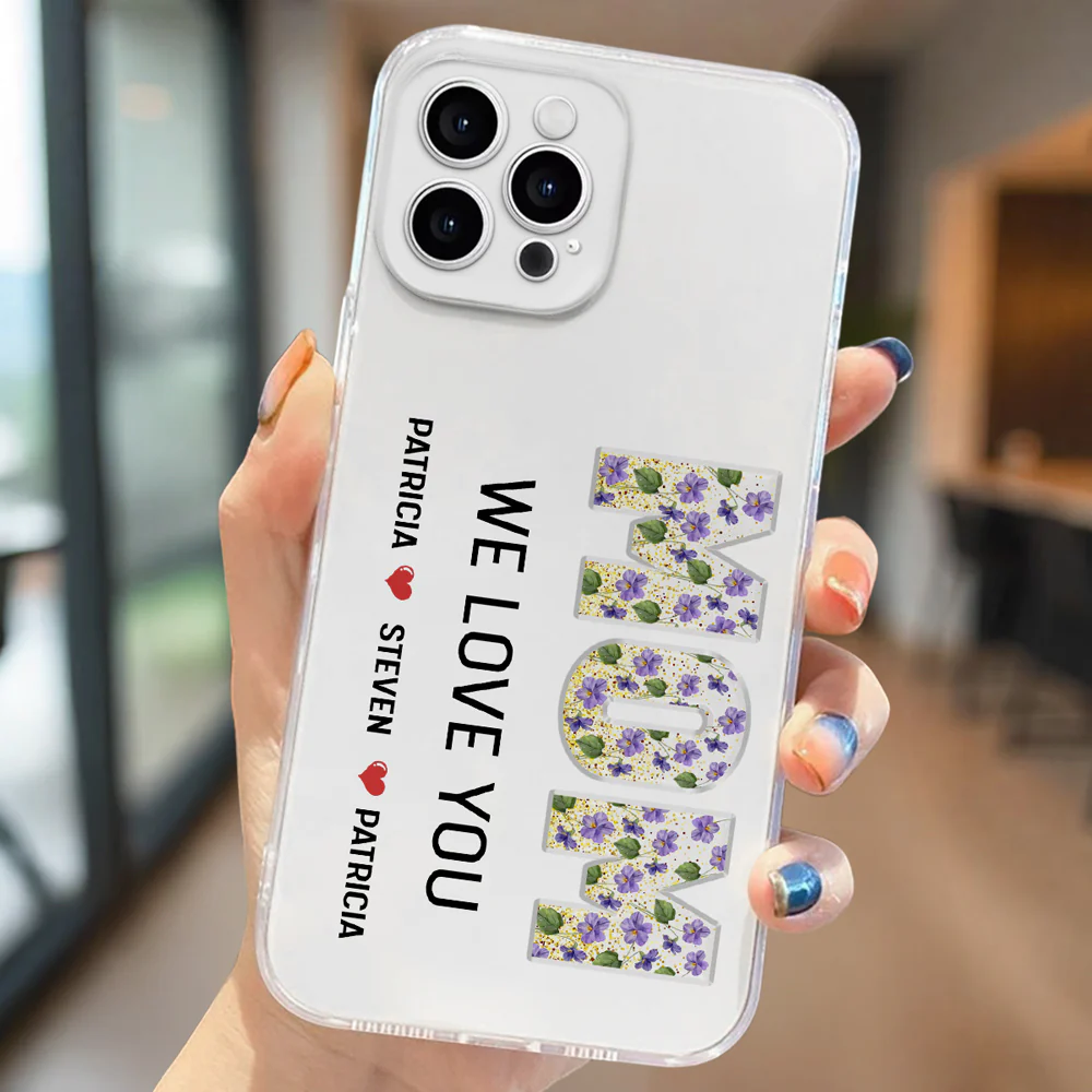 Mommy We Love You - Personalized Custom Phone Case - Image 4