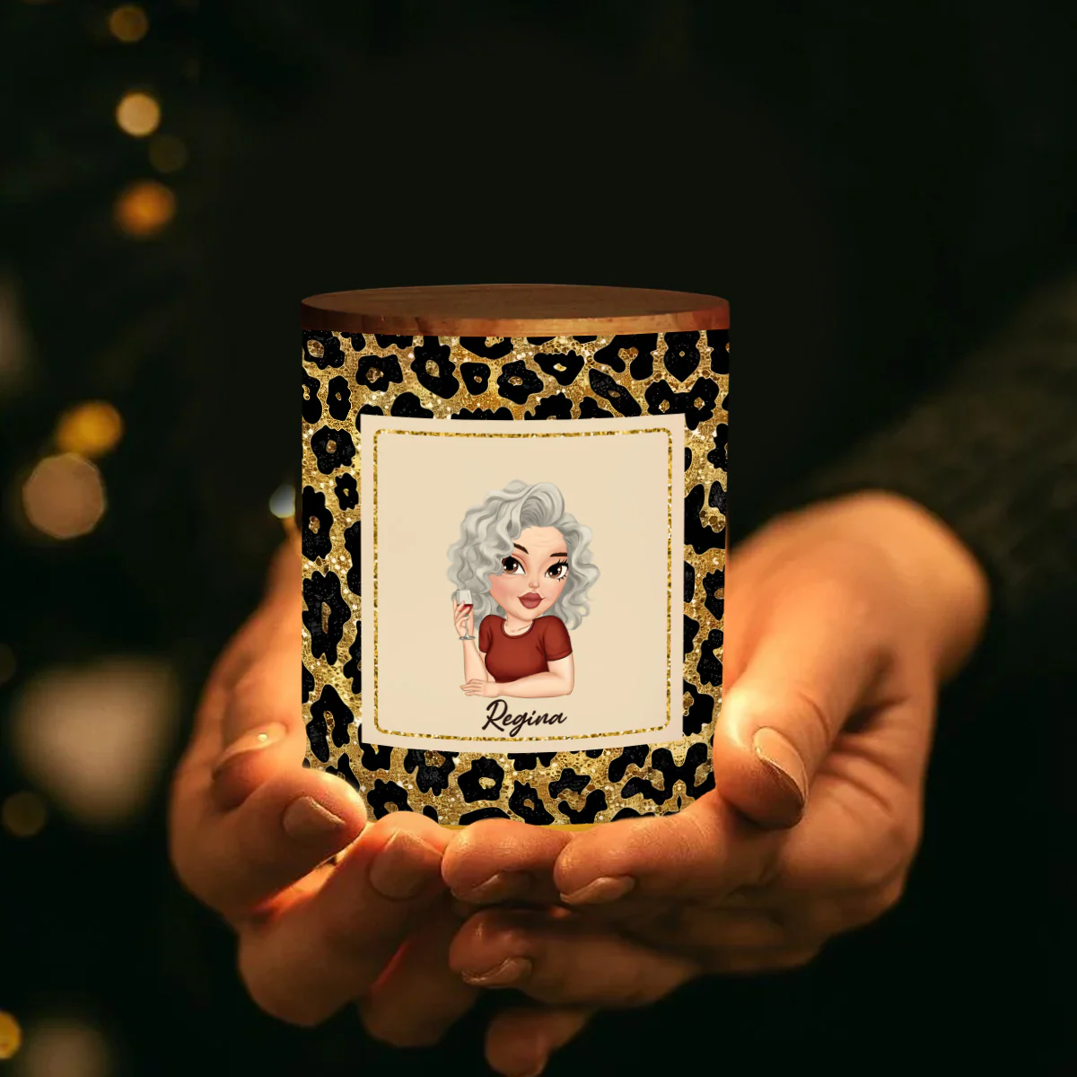 Mom Last Nerve - Personalized Custom Glass Jar With LED Candle - Image 3