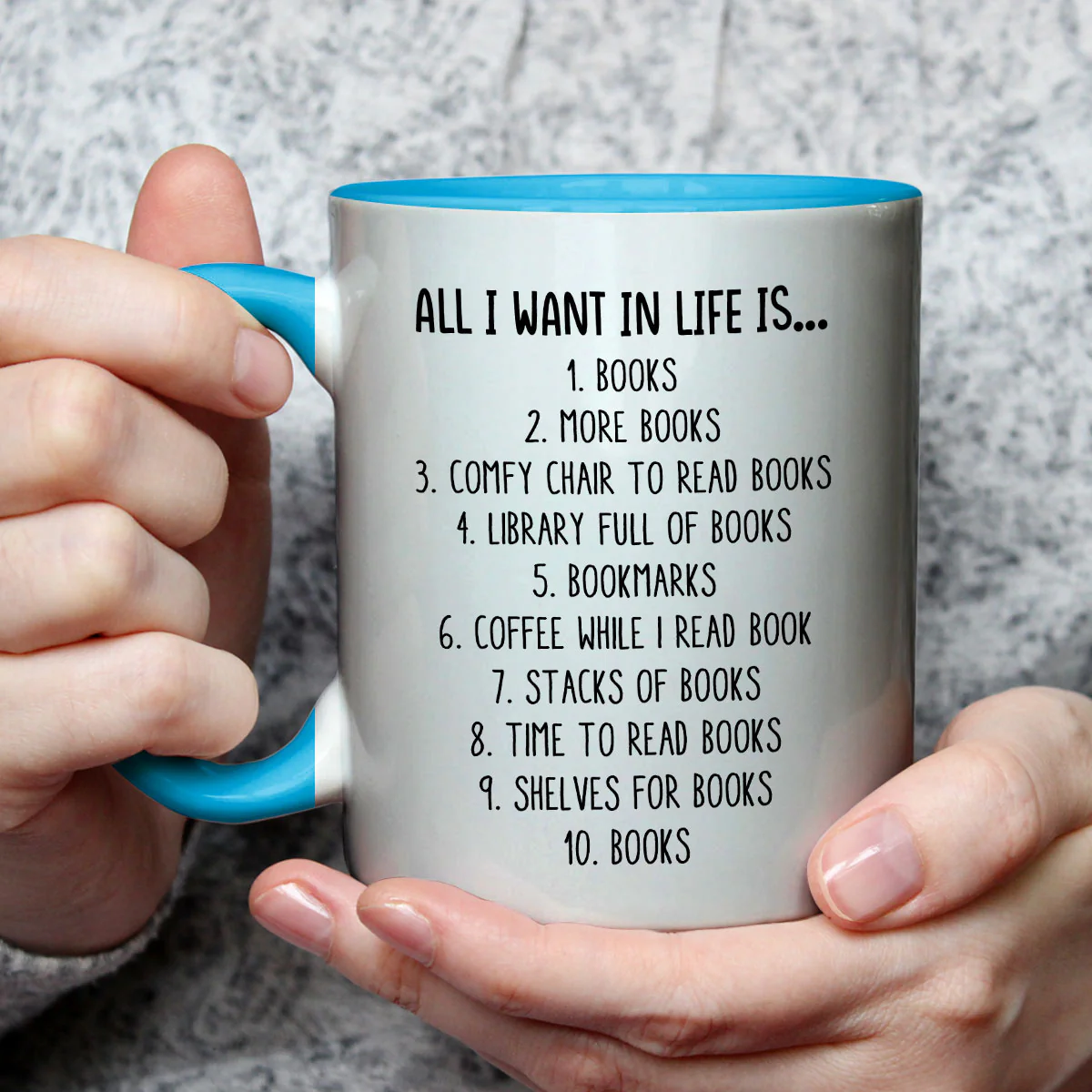 More Books Please - Personalized Custom Accent Mug - Image 3