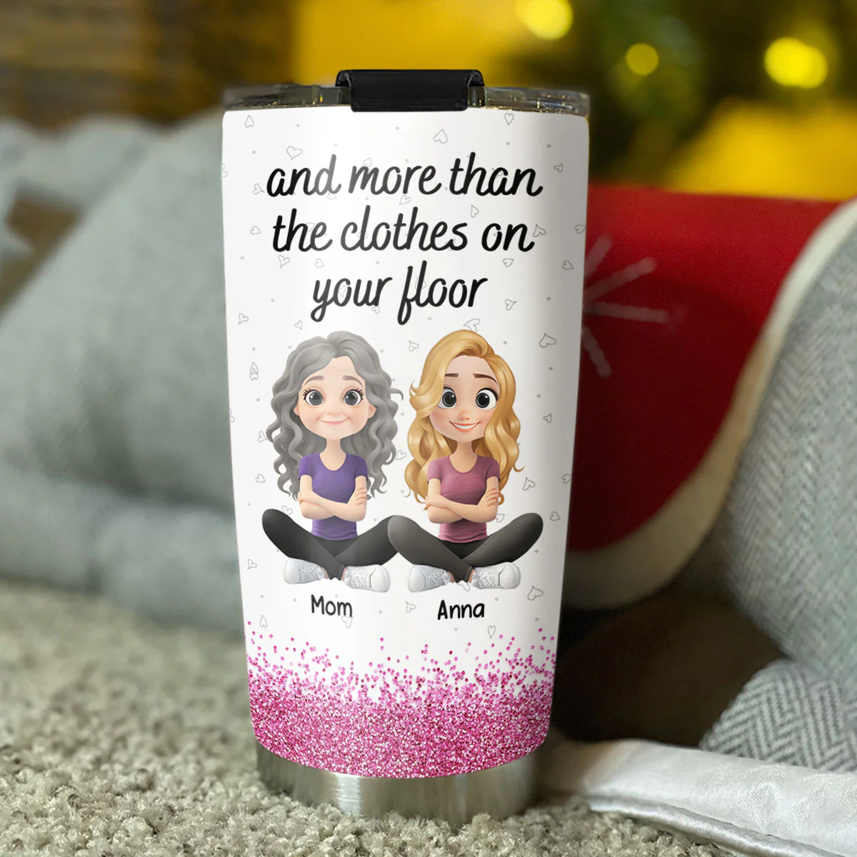 More Than Stars Above You Daughter - Personalized Custom Tumbler - Image 3