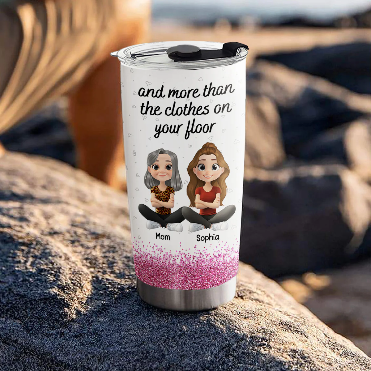 More Than Stars Above You Daughter - Personalized Custom Tumbler - Image 4