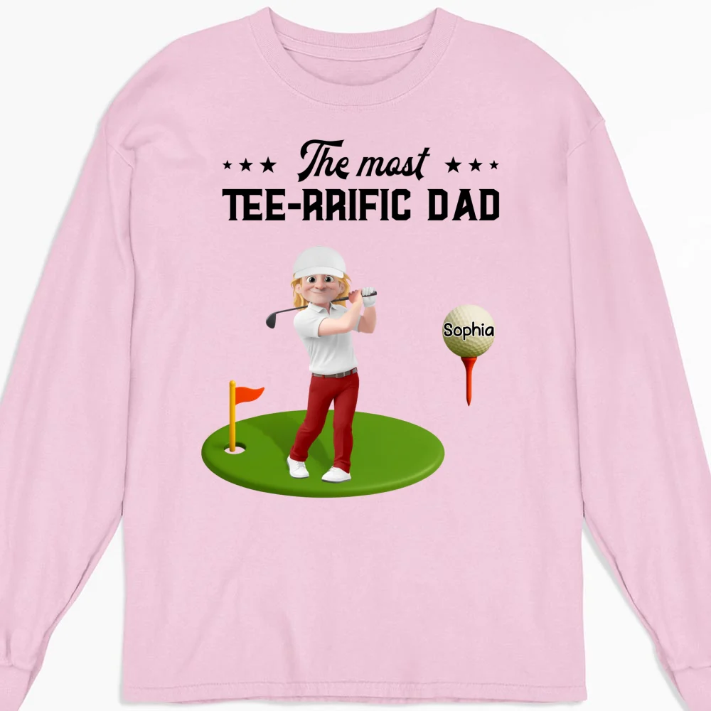 Most Terrific Golf Dad - Personalized Custom Shirt - Image 12