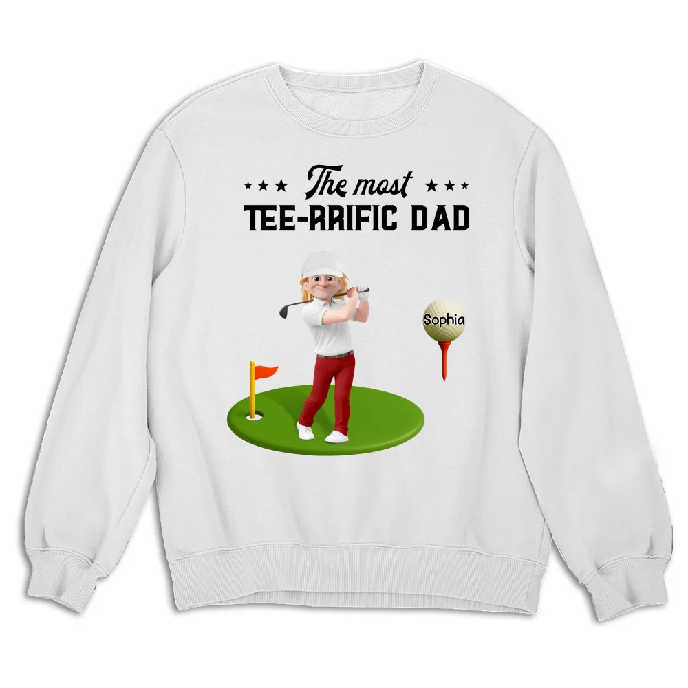 Most Terrific Golf Dad - Personalized Custom Shirt - Image 13