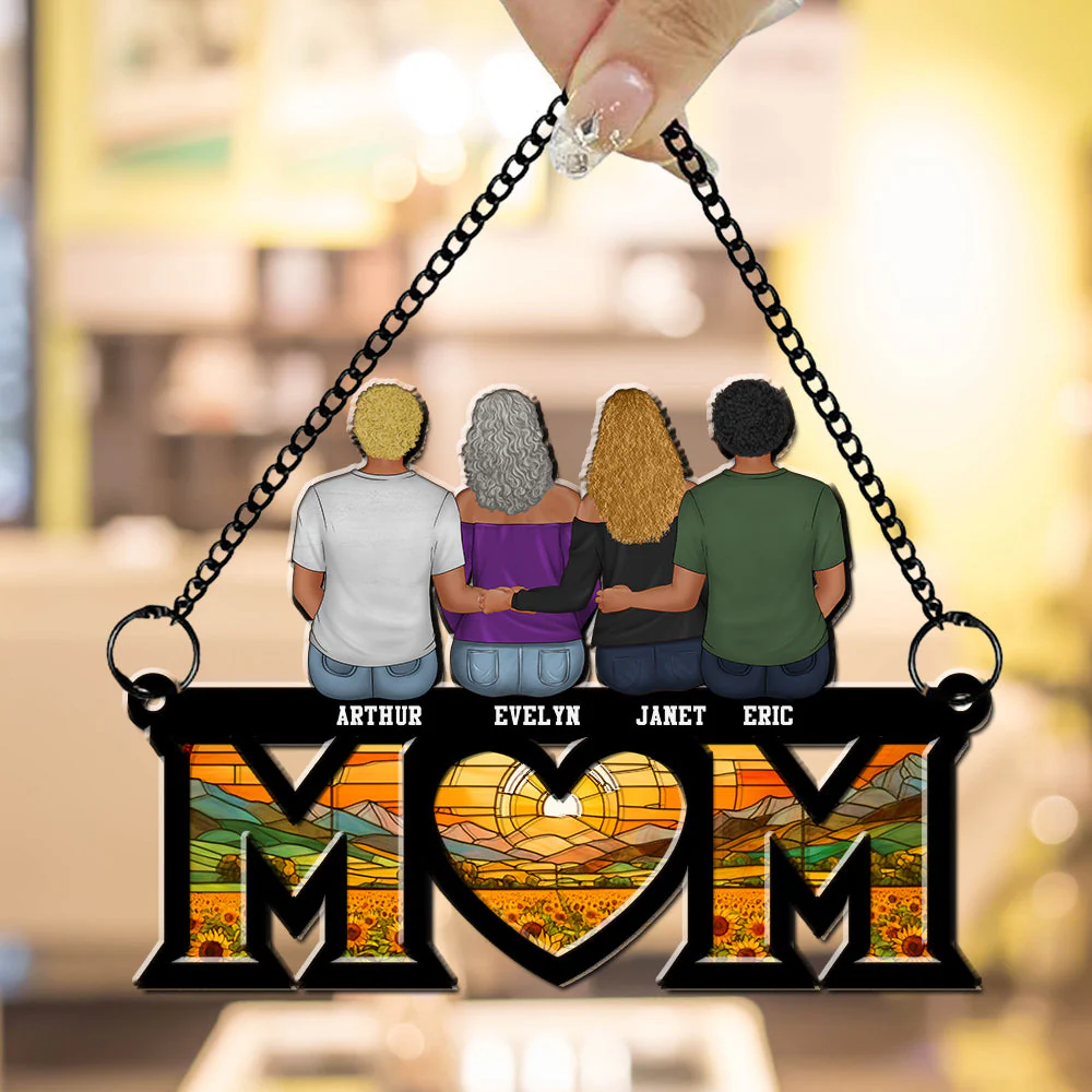 Mother And Daughter Bond - Personalized Custom Suncatcher - Image 2