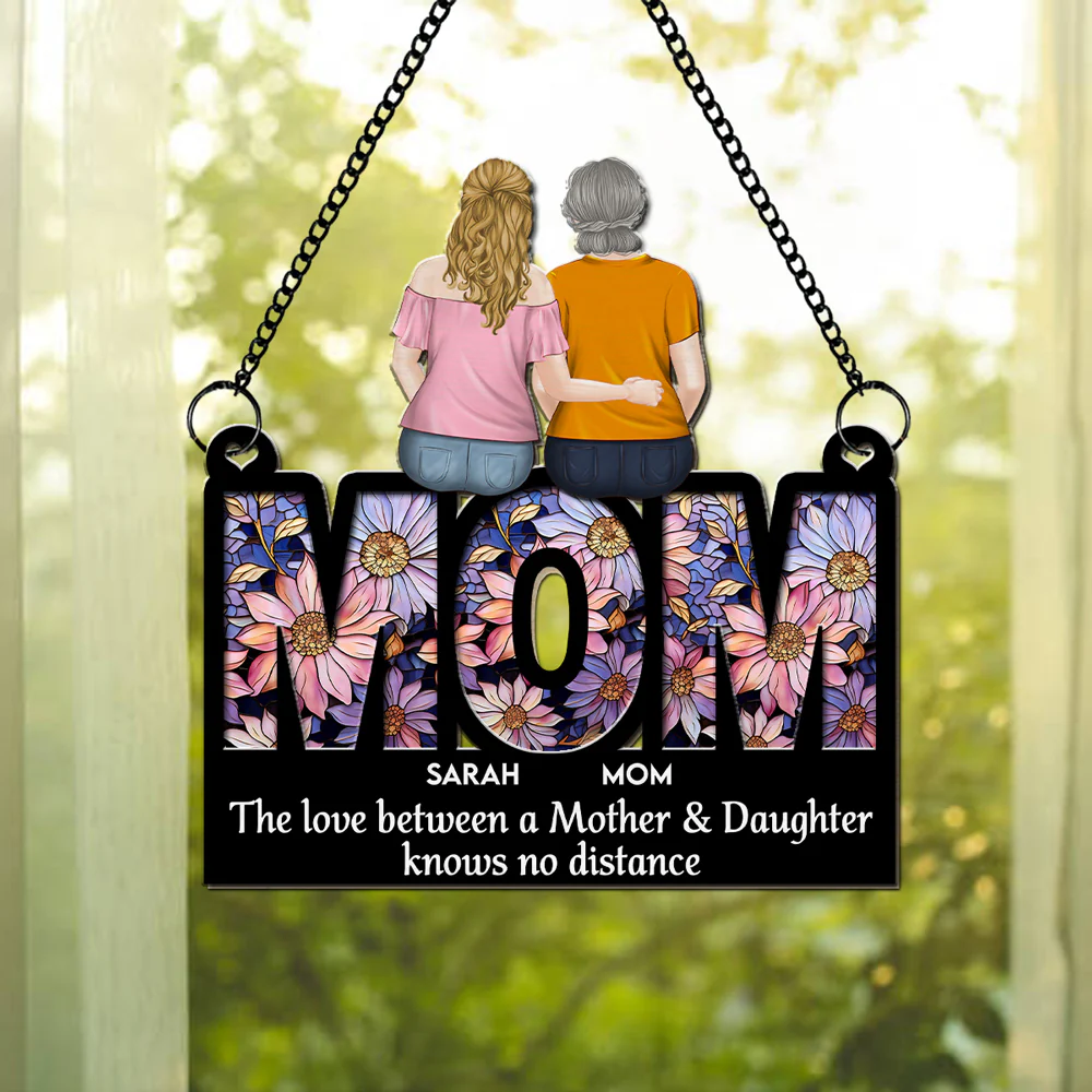 Mother And Daughter Forever - Personalized Custom Suncatcher - Image 2