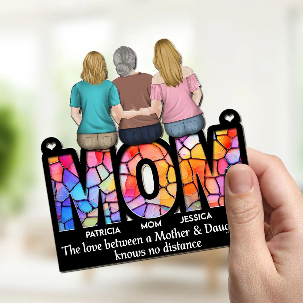 Mother And Daughter Forever - Personalized Custom Suncatcher - Image 4