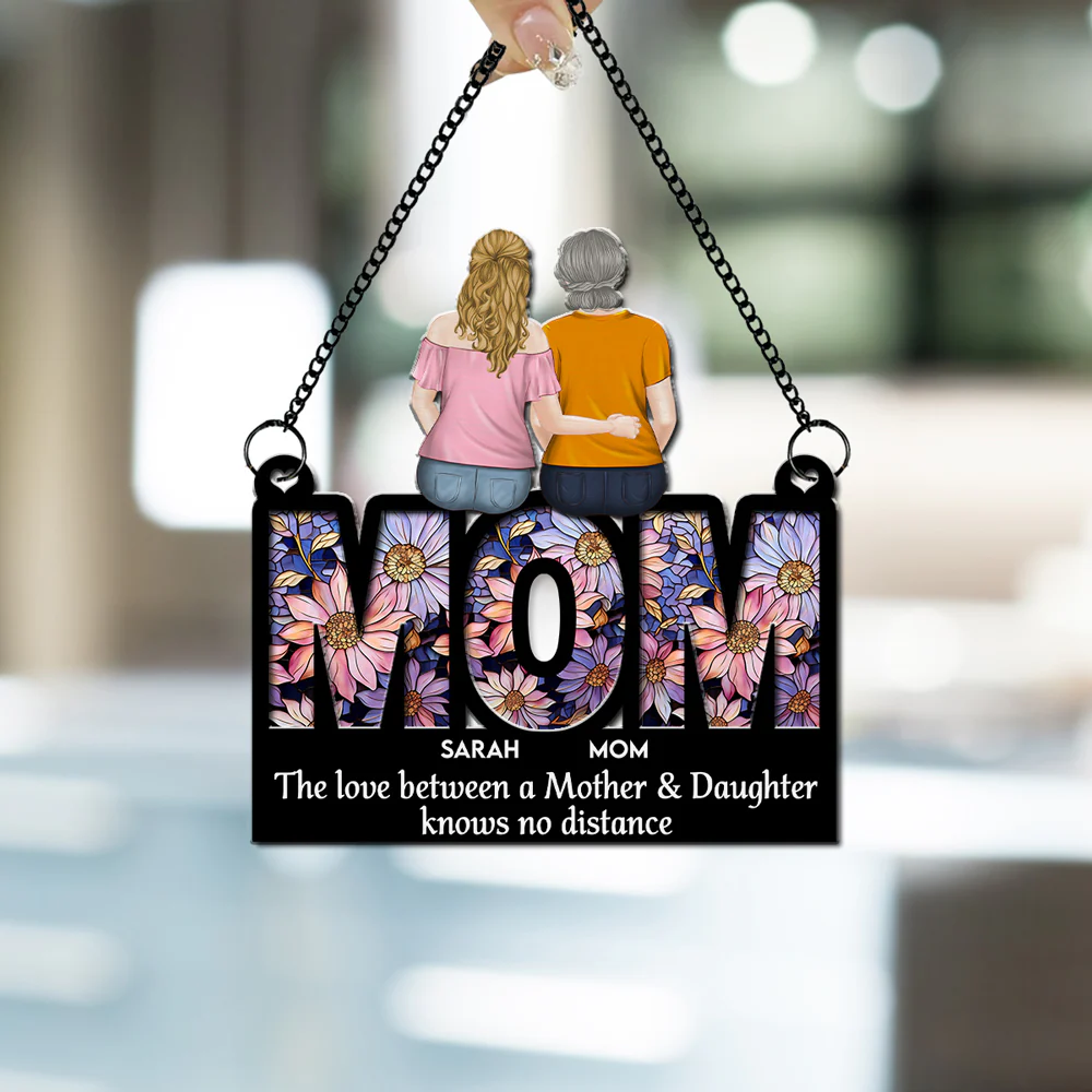 Mother And Daughter Forever - Personalized Custom Suncatcher - Image 5