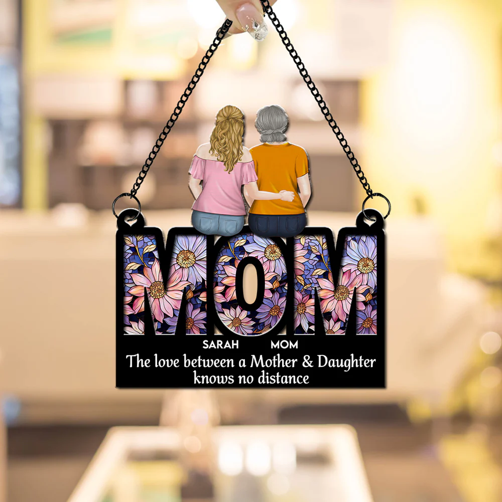 Mother And Daughter Forever - Personalized Custom Suncatcher - Image 6
