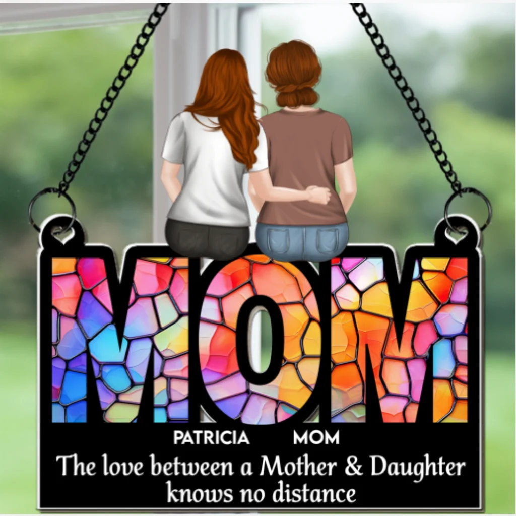 Mother And Daughter Forever - Personalized Custom Suncatcher - Image 7