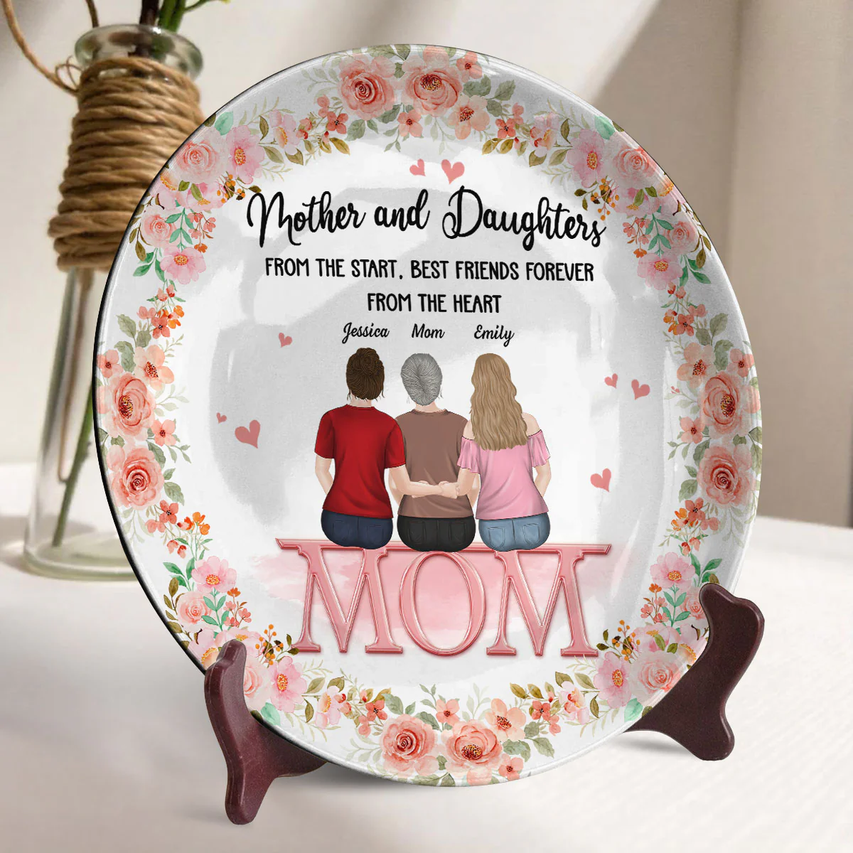 Mother And Daughter - Personalized Custom Plate - Image 4