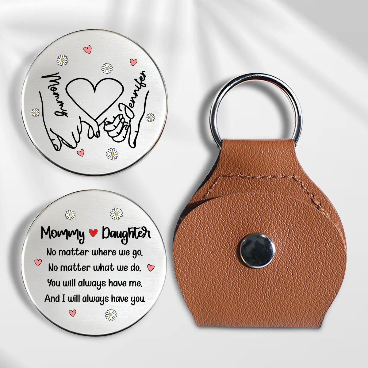 Mother And Daughter - Personalized Custom Pocket Hug