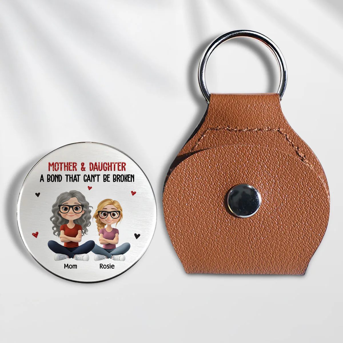 Mother And Daughter - Personalized Custom Pocket Hug