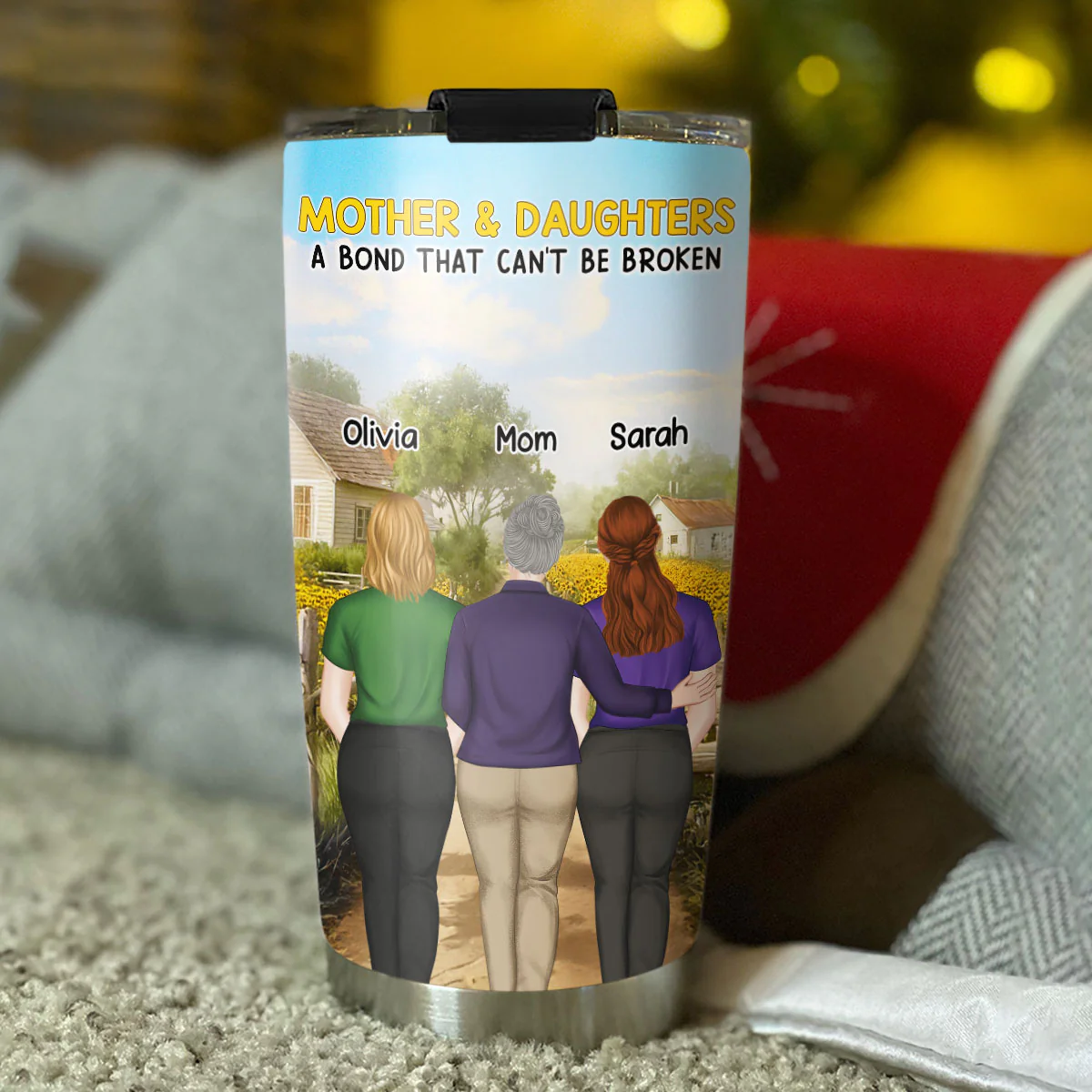 Mother And Daughter - Personalized Custom Tumbler - Image 2