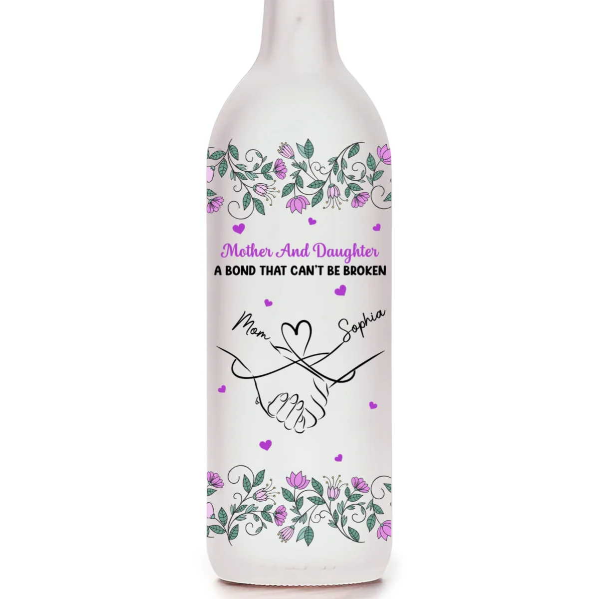 Mother And Daughter Relationship - Personalized Custom Bottle Lamp - Image 6