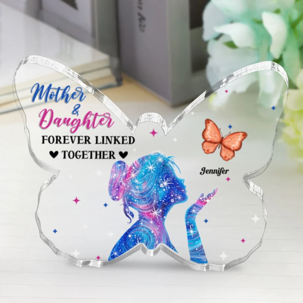 Mother And Daughters Forever Linked Together - Personalized Custom Acrylic Plaque - Image 7