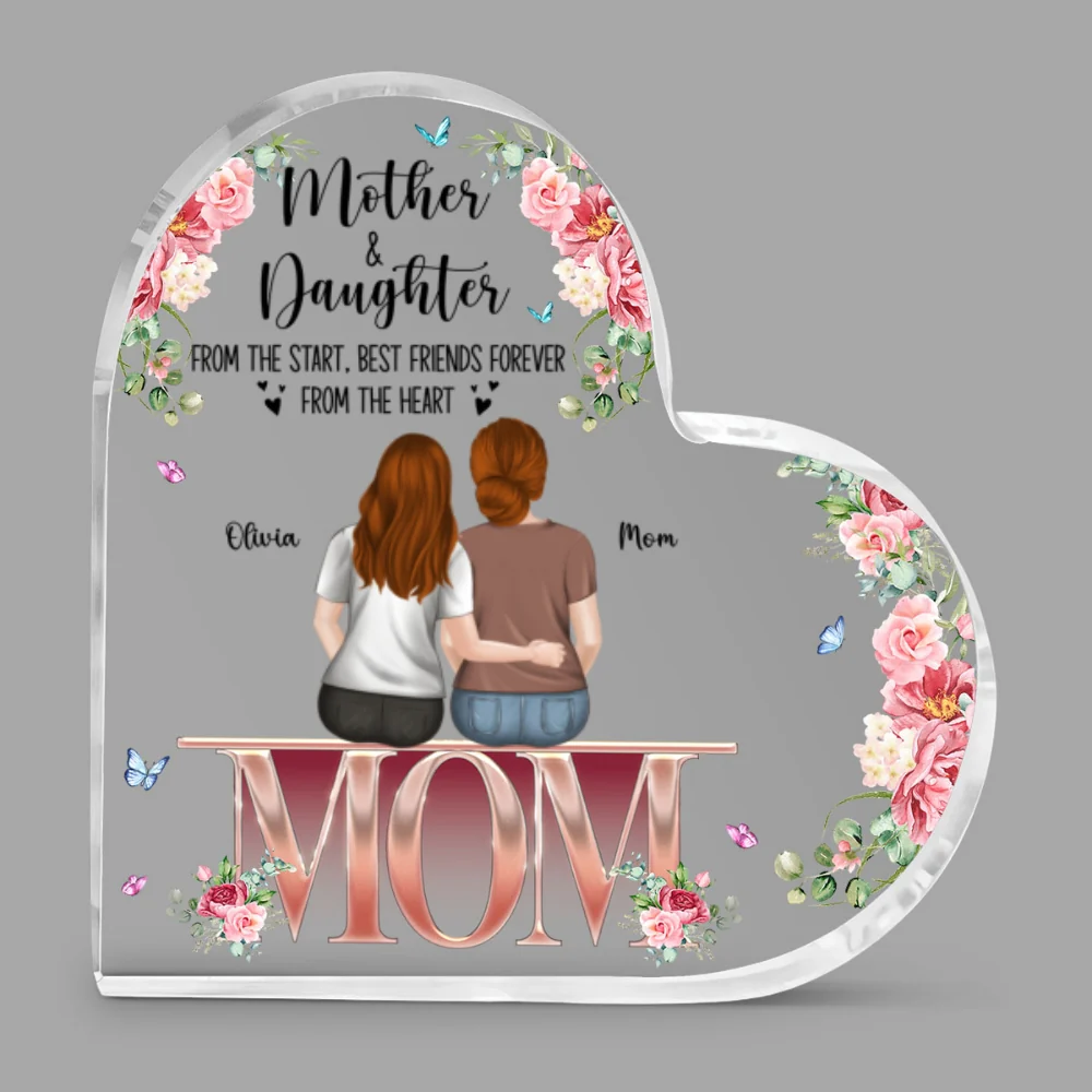 Mother And Daughters - Personalized Custom Acrylic Plaque - Image 5