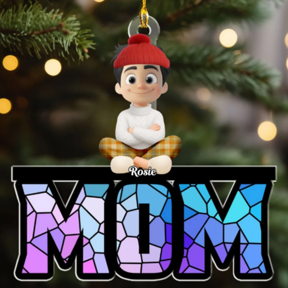 Mother Is Our Sunshine - Personalized Custom Acrylic Ornament - Image 6