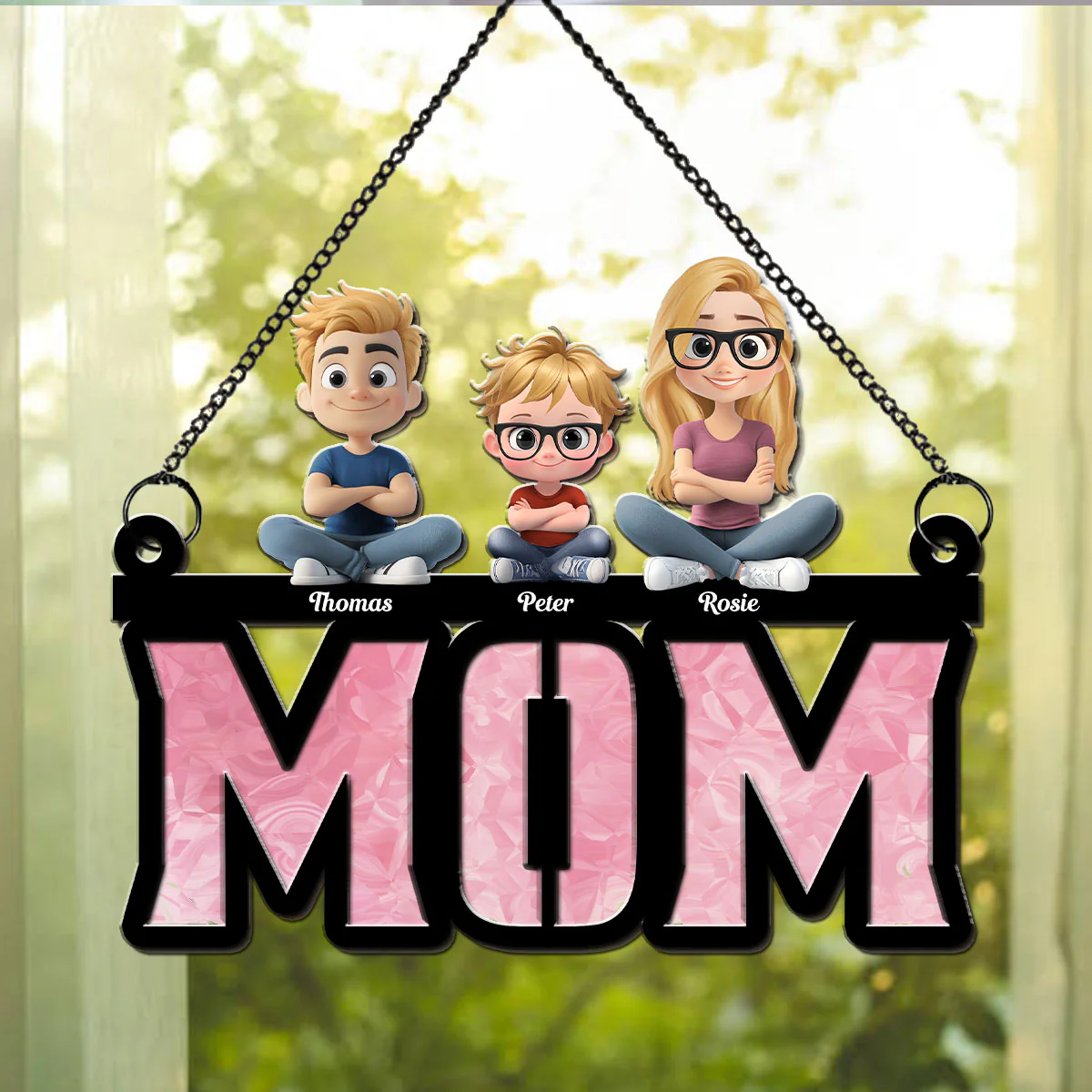 Mother Is Our Sunshine - Personalized Custom Suncatcher - Image 2