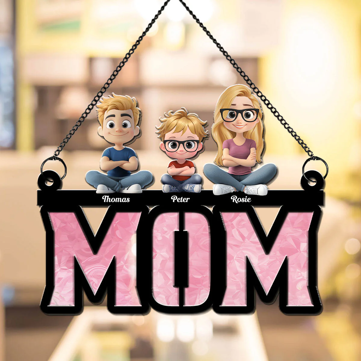 Mother Is Our Sunshine - Personalized Custom Suncatcher - Image 4