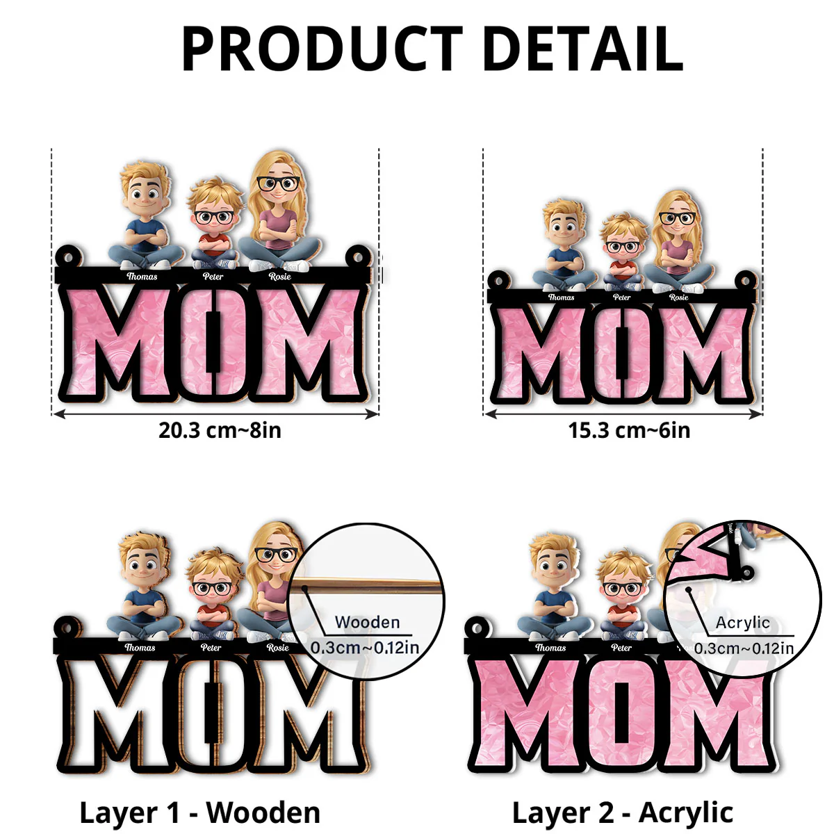 Mother Is Our Sunshine - Personalized Custom Suncatcher - Image 4