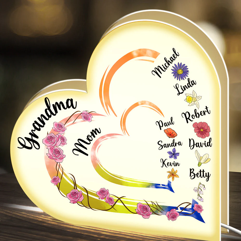 Mother Is The Heartbeat In The Home - Personalized Custom Light Box - Image 4