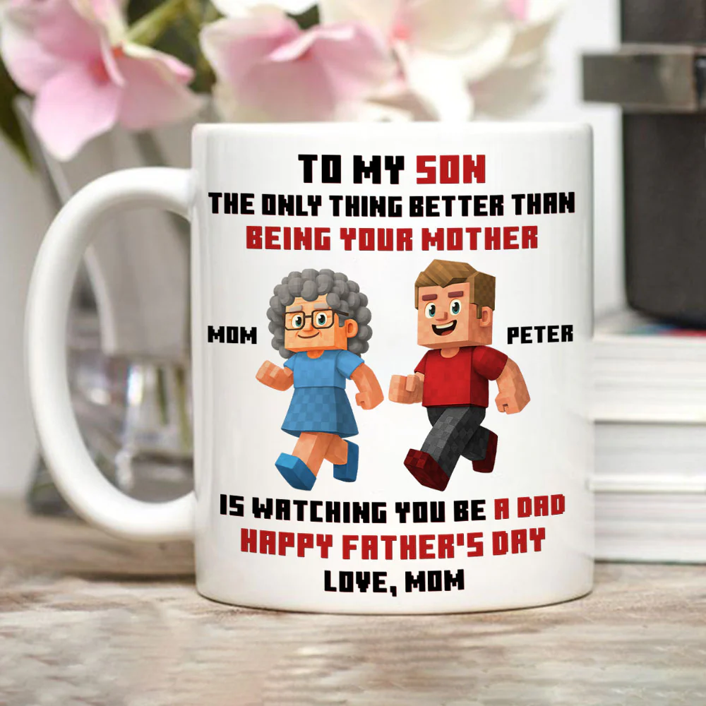 Mother Message To Son - Personalized Custom Coffee Mug - Image 2