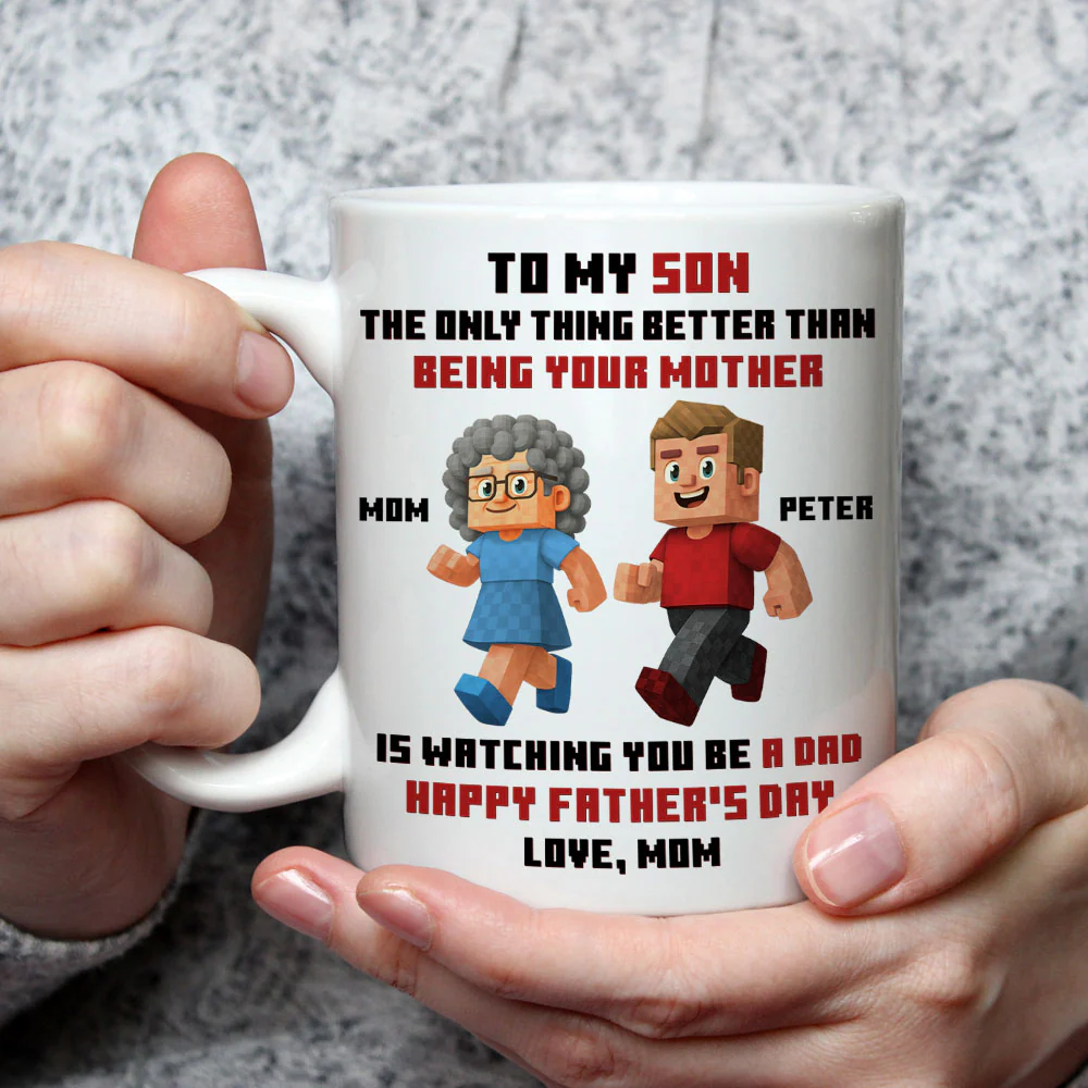 Mother Message To Son - Personalized Custom Coffee Mug - Image 7